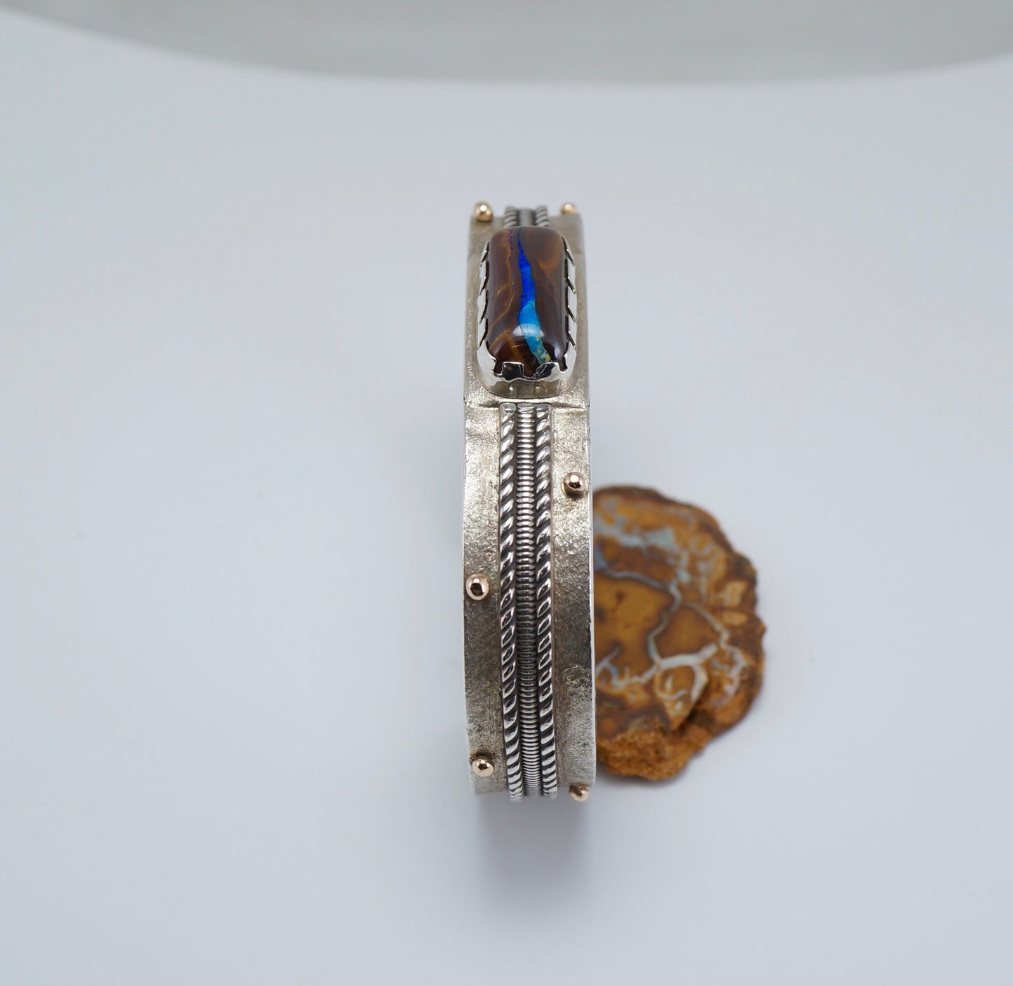 Bracelet - 14k Gold, Sterling Silver & Koroit Opal