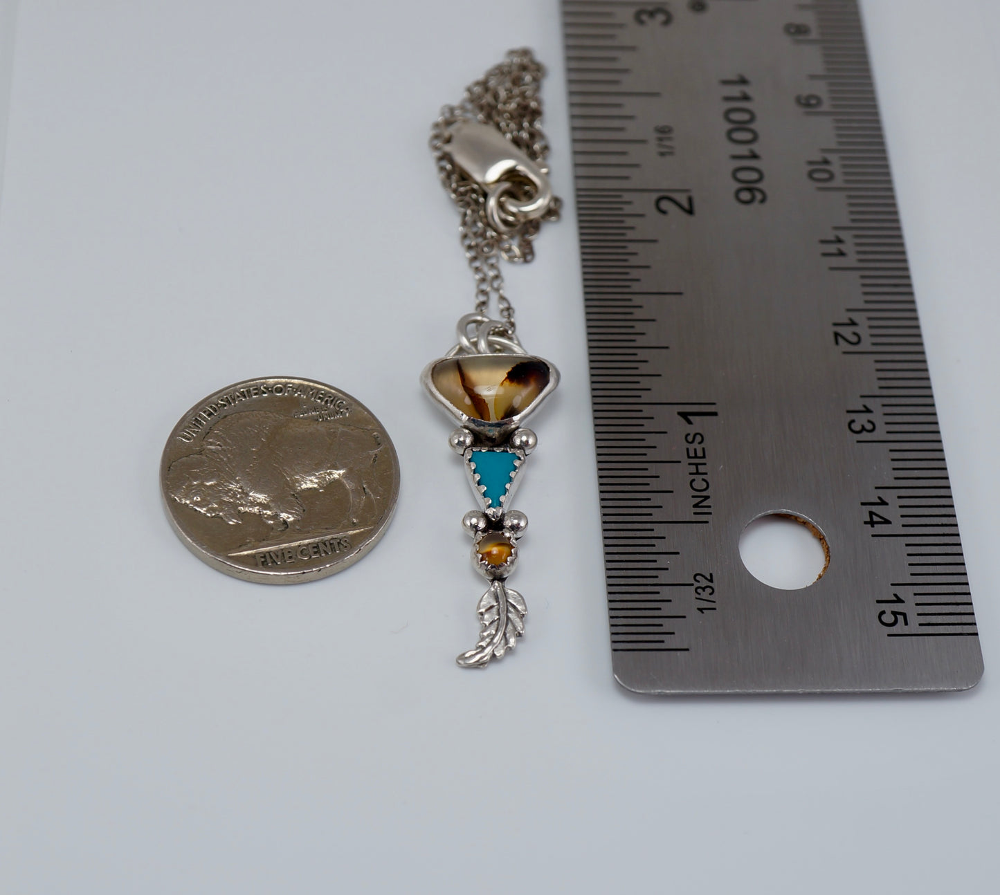 Montana Agate-Turquoise Necklace