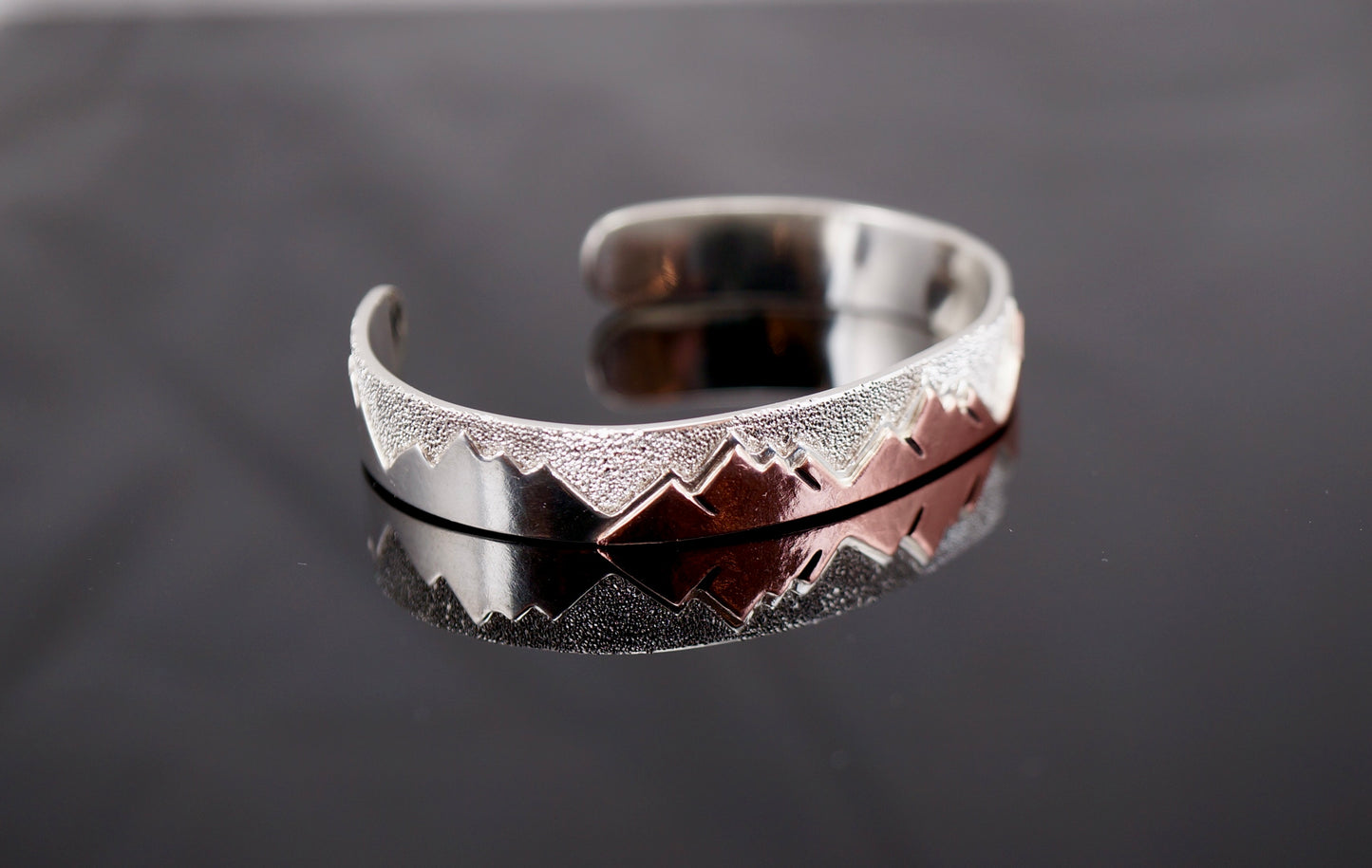 Sterling Silver and Copper Cuff Bracelet