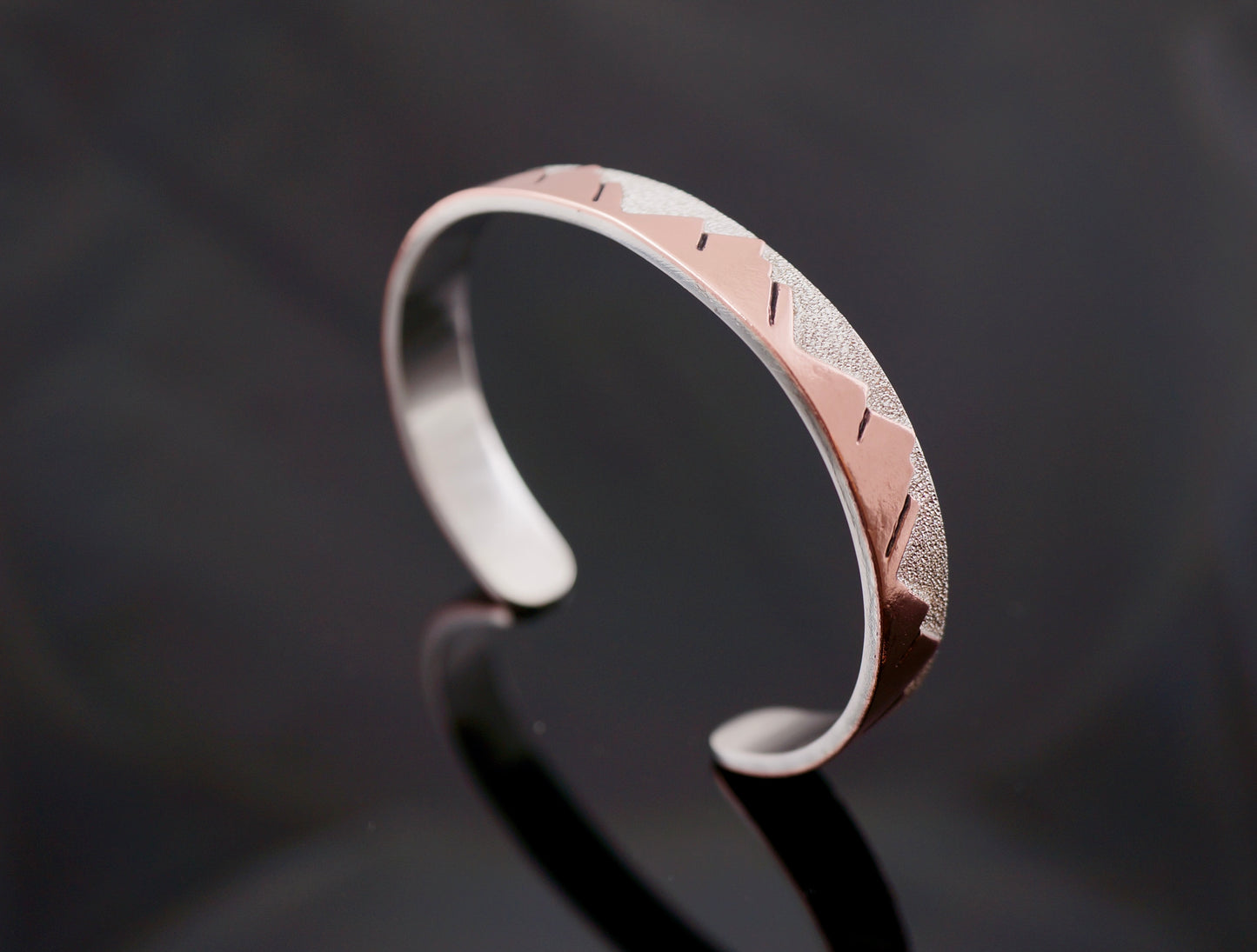 Sterling Silver and Copper Cuff Bracelet