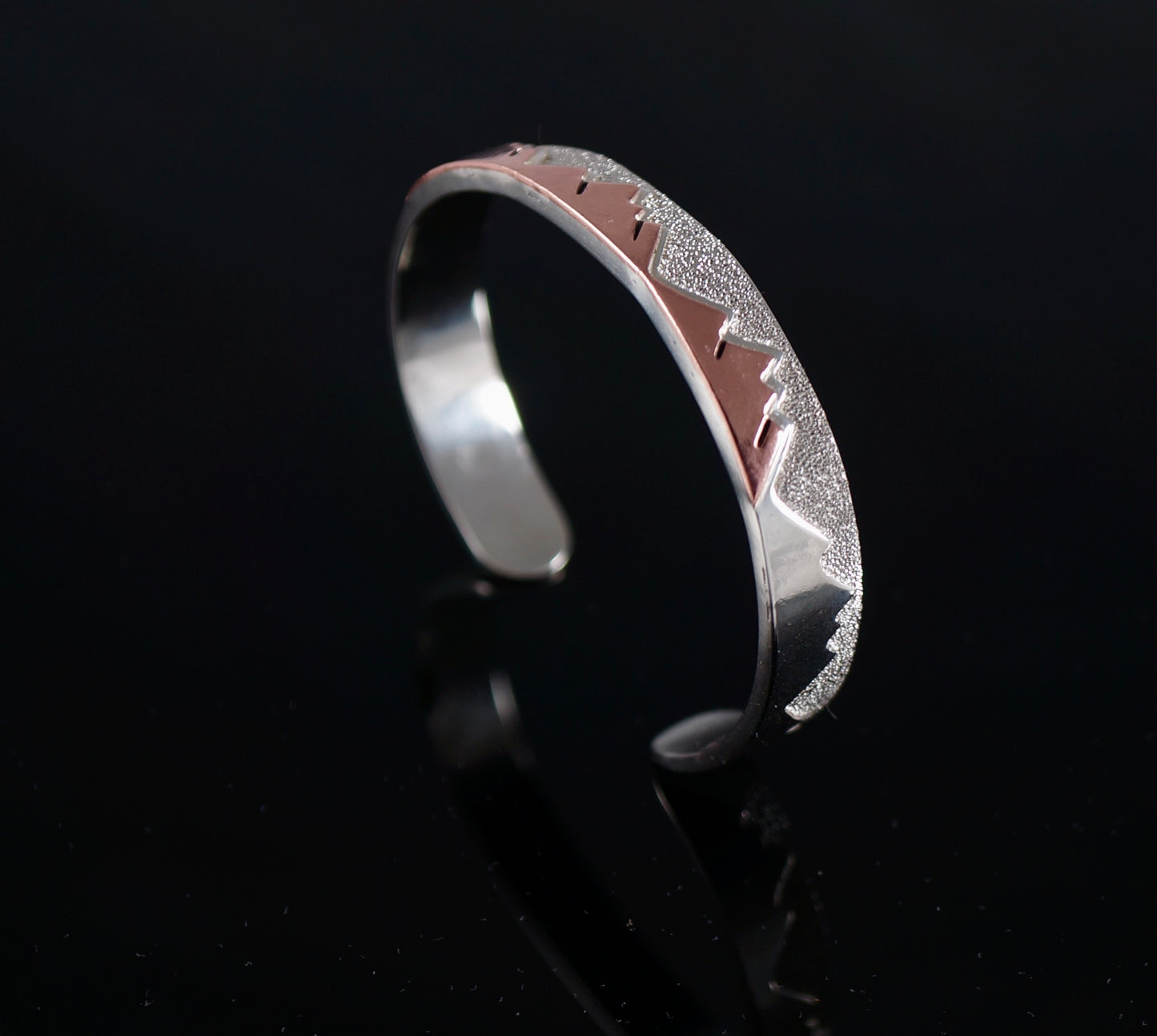 Sterling Silver and Copper Cuff Bracelet