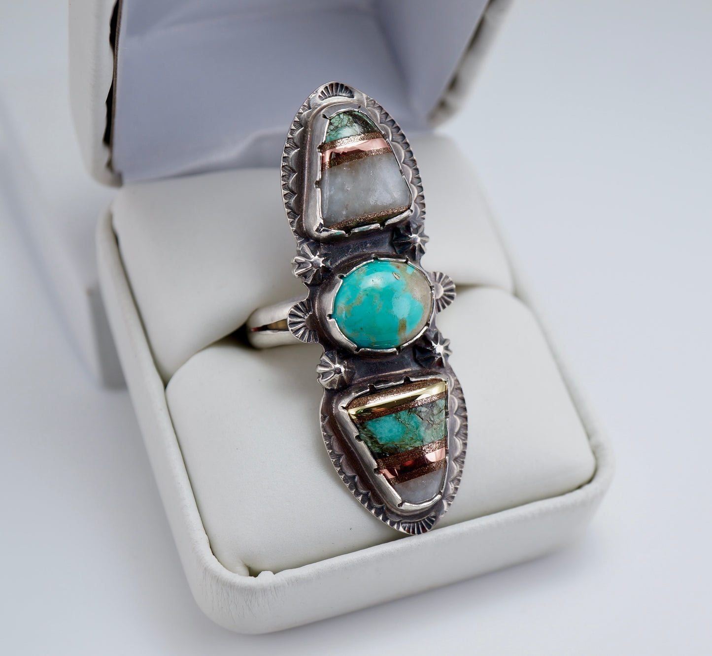 Turquoise Bold Elongated Ring