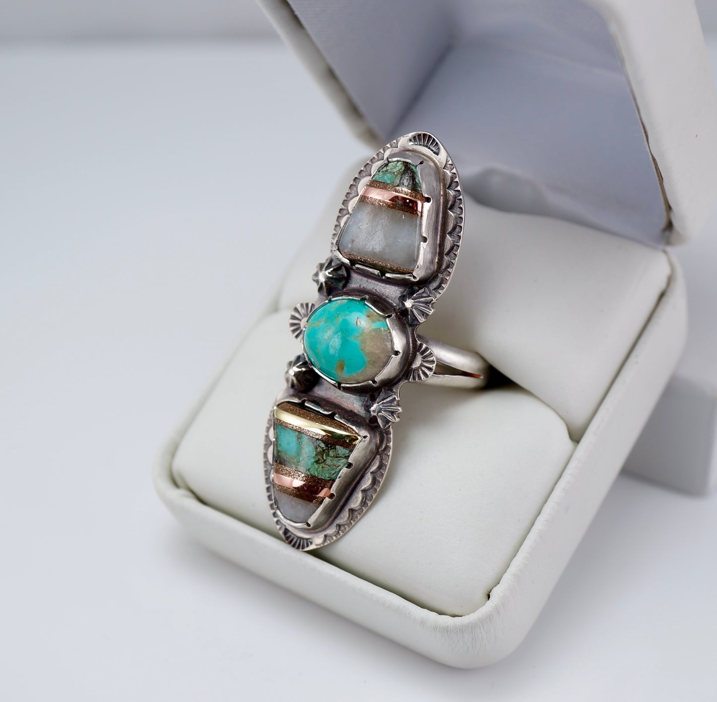 Turquoise Bold Elongated Ring