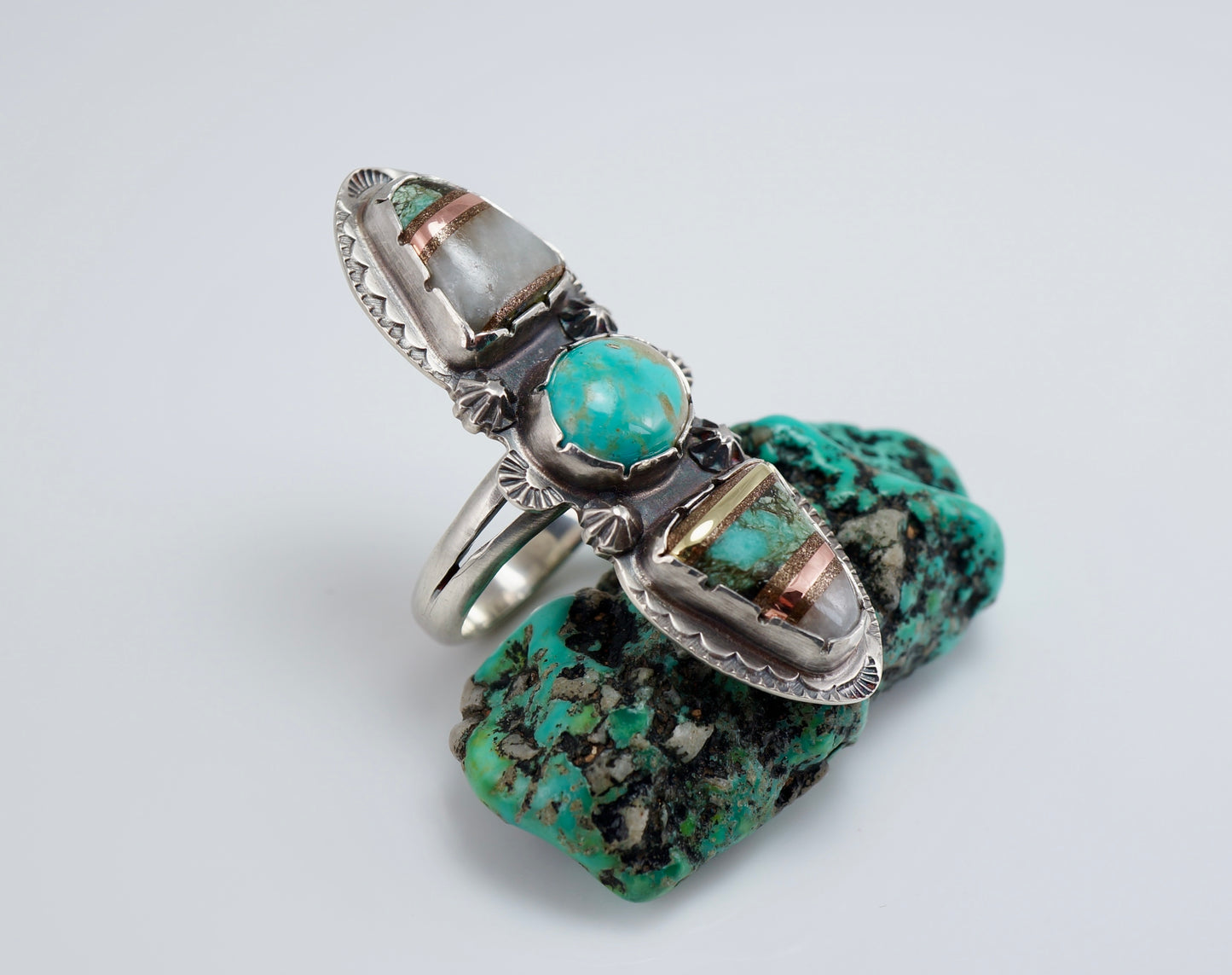 Turquoise Bold Elongated Ring