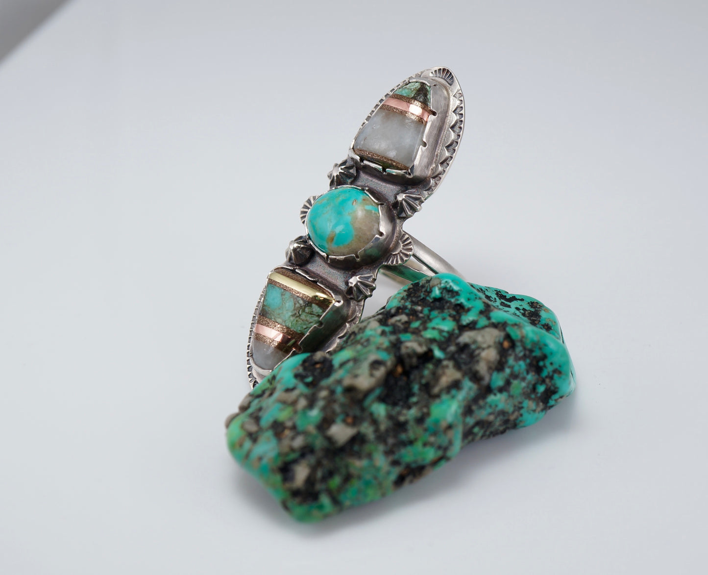 Turquoise Bold Elongated Ring
