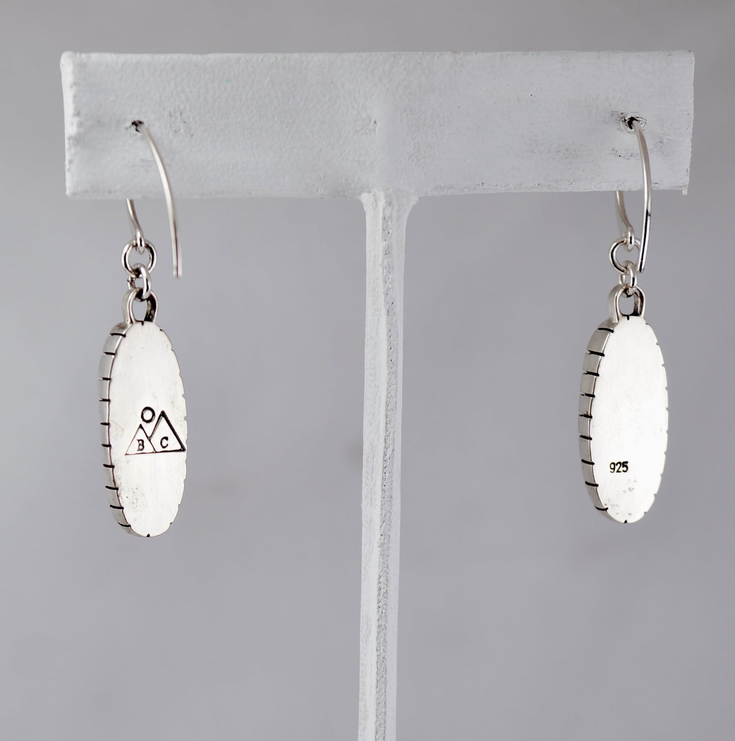 White Buffalo Dangle Earrings – Sterling & Argentium Silver