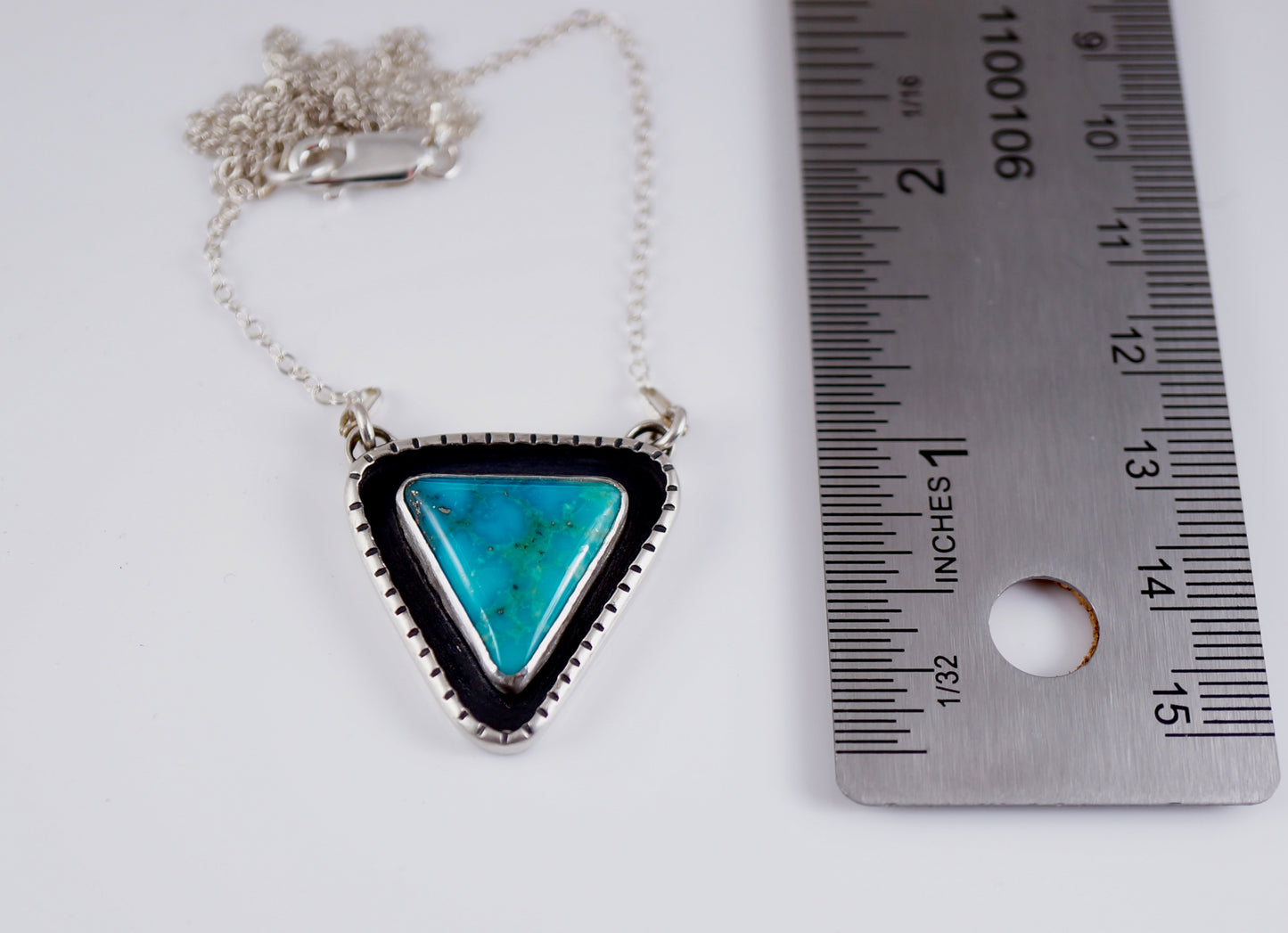 Handcrafted Sterling Silver Turquoise Necklace – One of a Kind