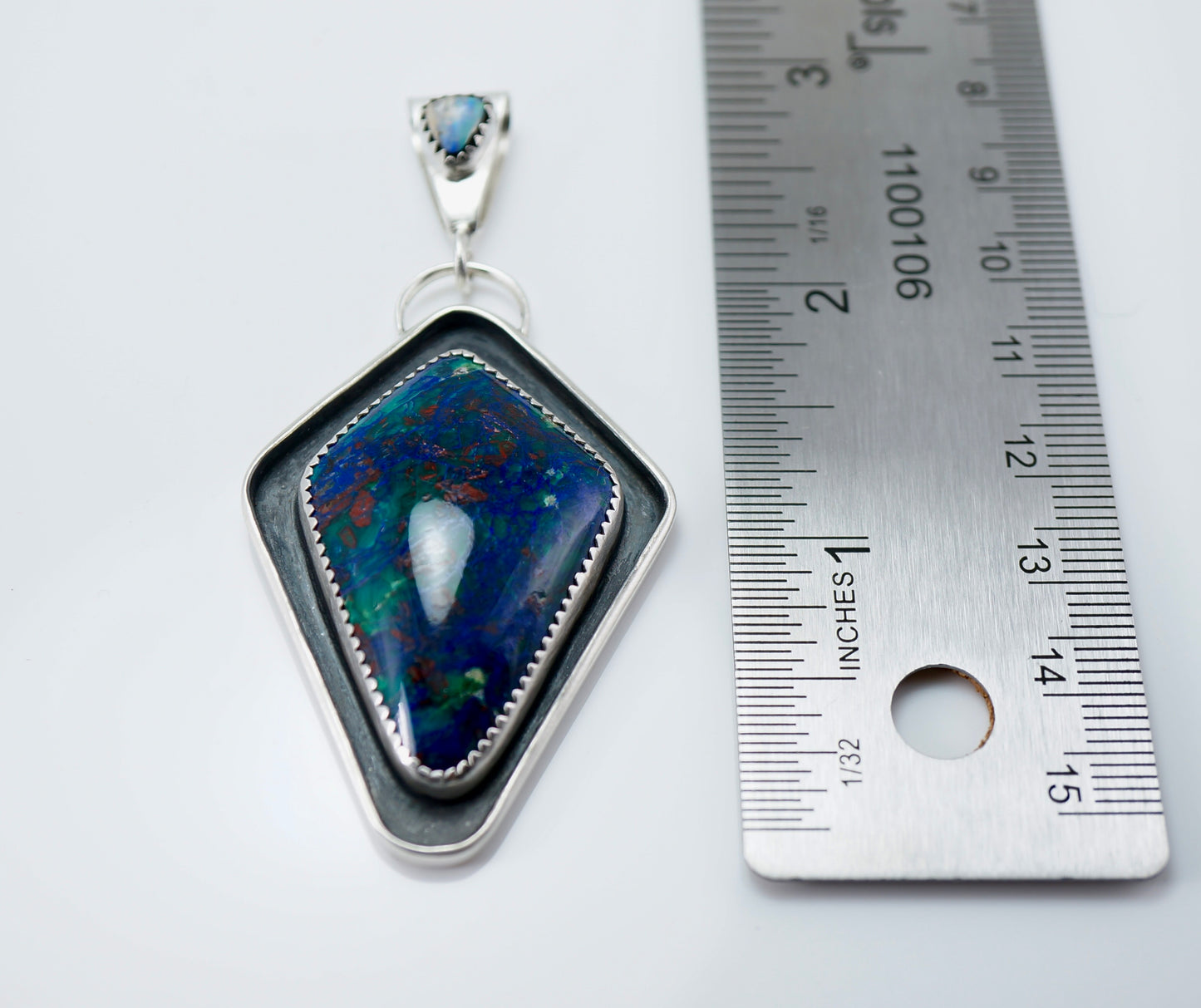 Chrysocolla-Boulder Opal Necklace