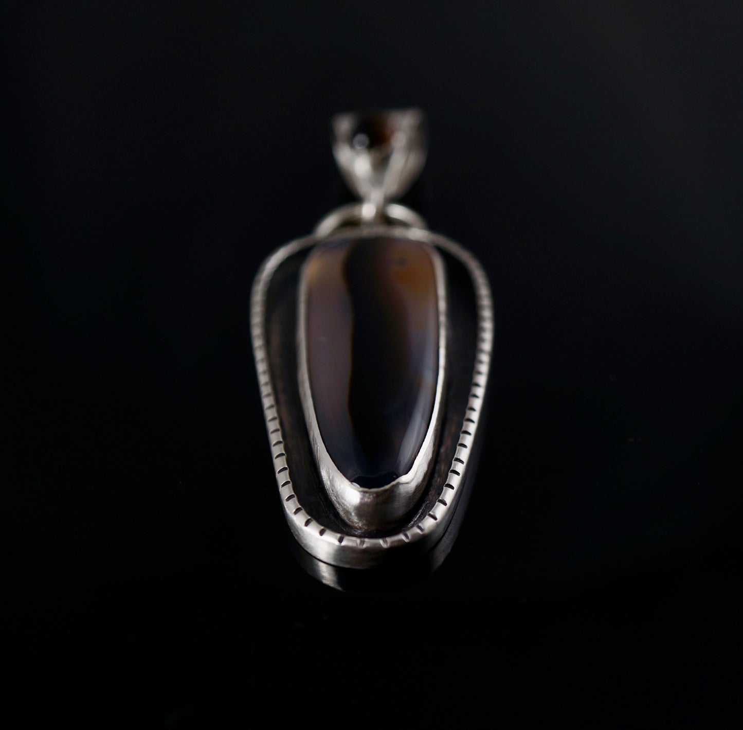 Montana Agate – Sterling Silver Pendant, One-of-a-Kind Artisan Jewelry