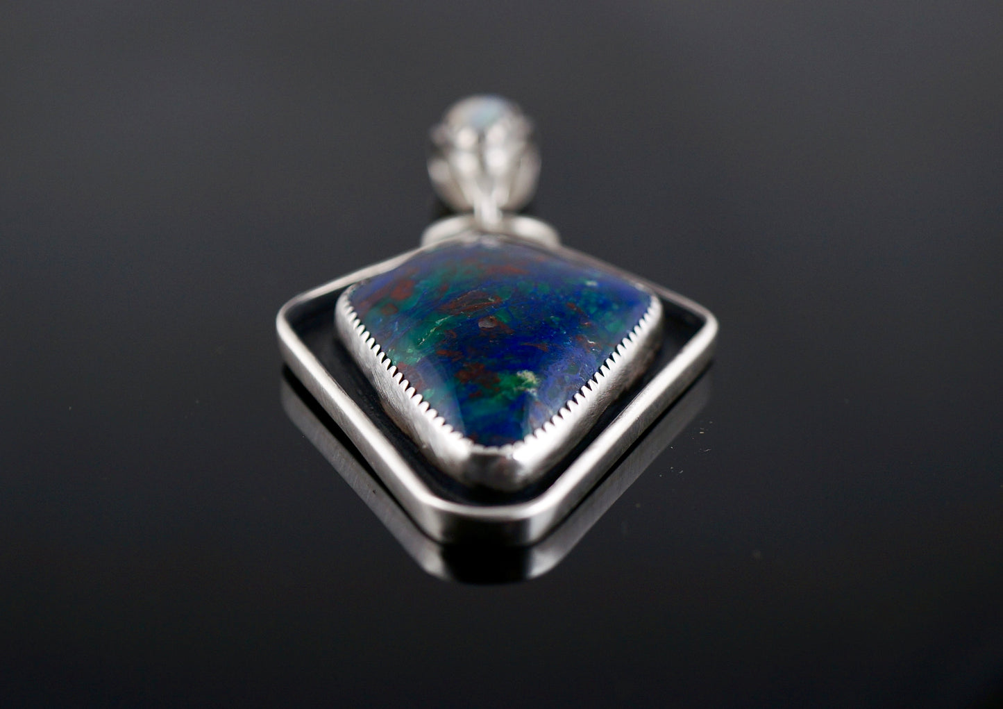 Chrysocolla-Boulder Opal Necklace