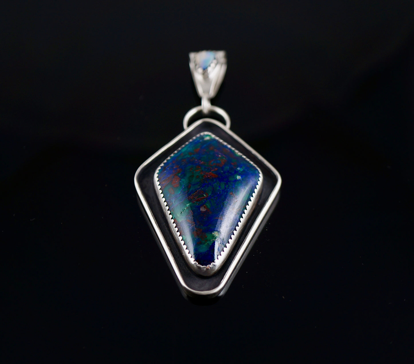 Chrysocolla-Boulder Opal Necklace