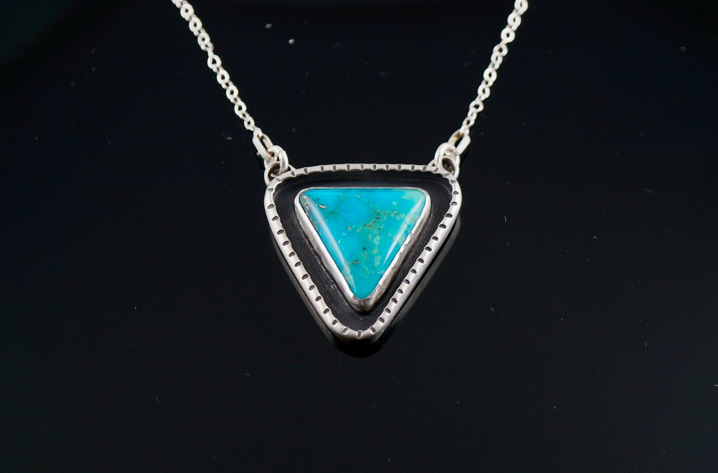 Handcrafted Sterling Silver Turquoise Necklace – One of a Kind