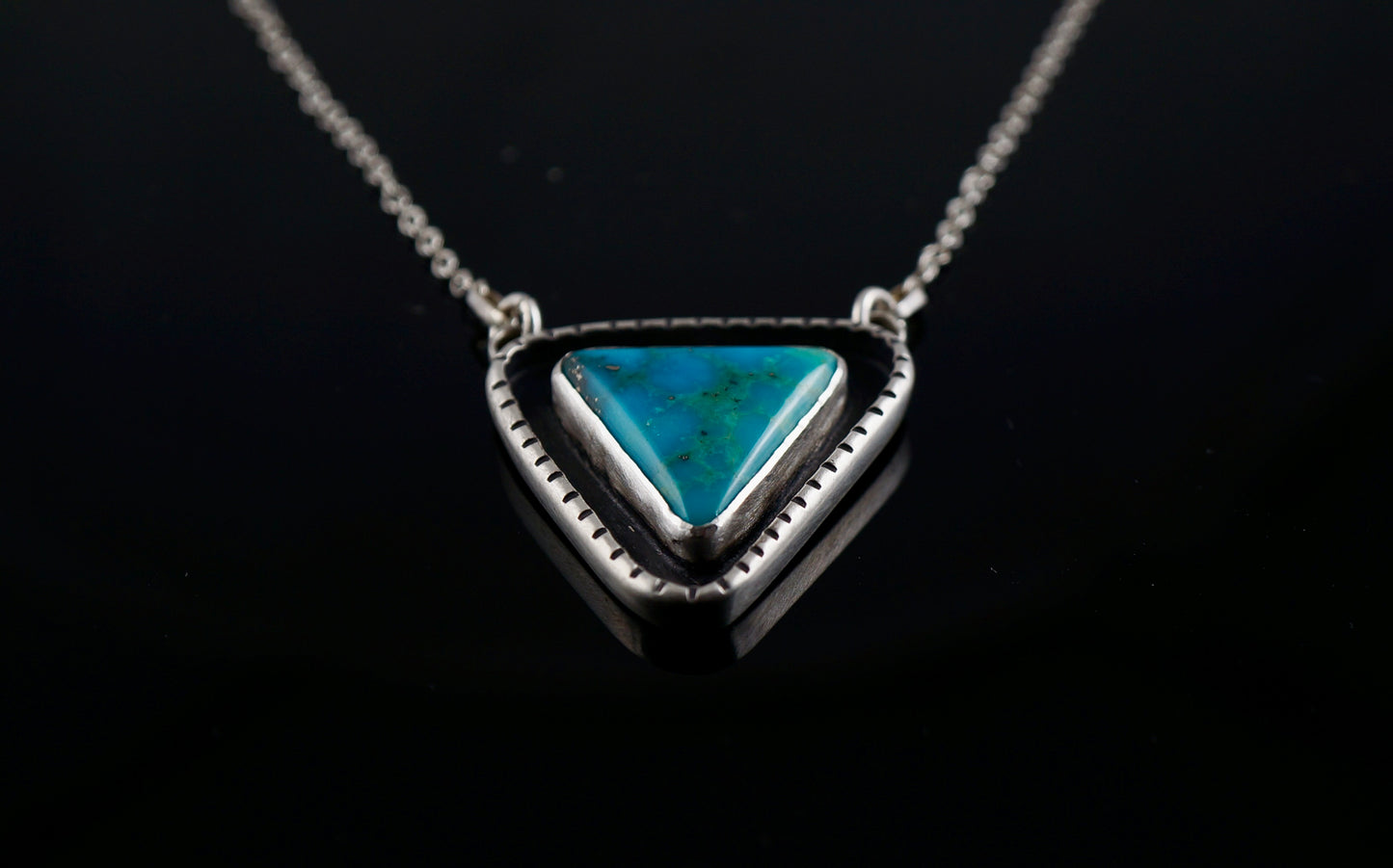 Handcrafted Sterling Silver Turquoise Necklace – One of a Kind