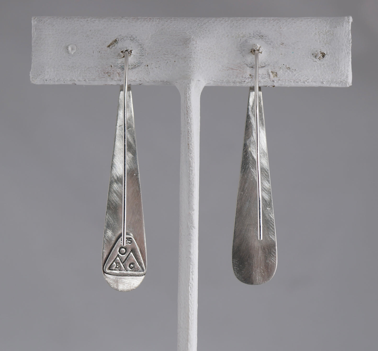 Teardrop Gemstone Earrings | Larimar & Sterling Silver | Handcrafted Statement Jewelry
