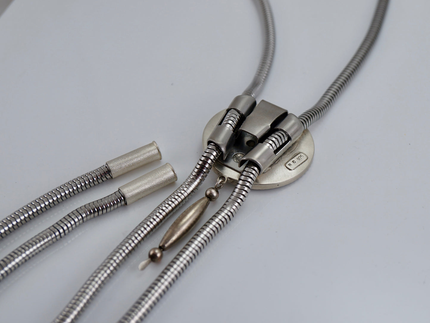 Handcrafted Turquoise & Sterling Silver Bolo Tie