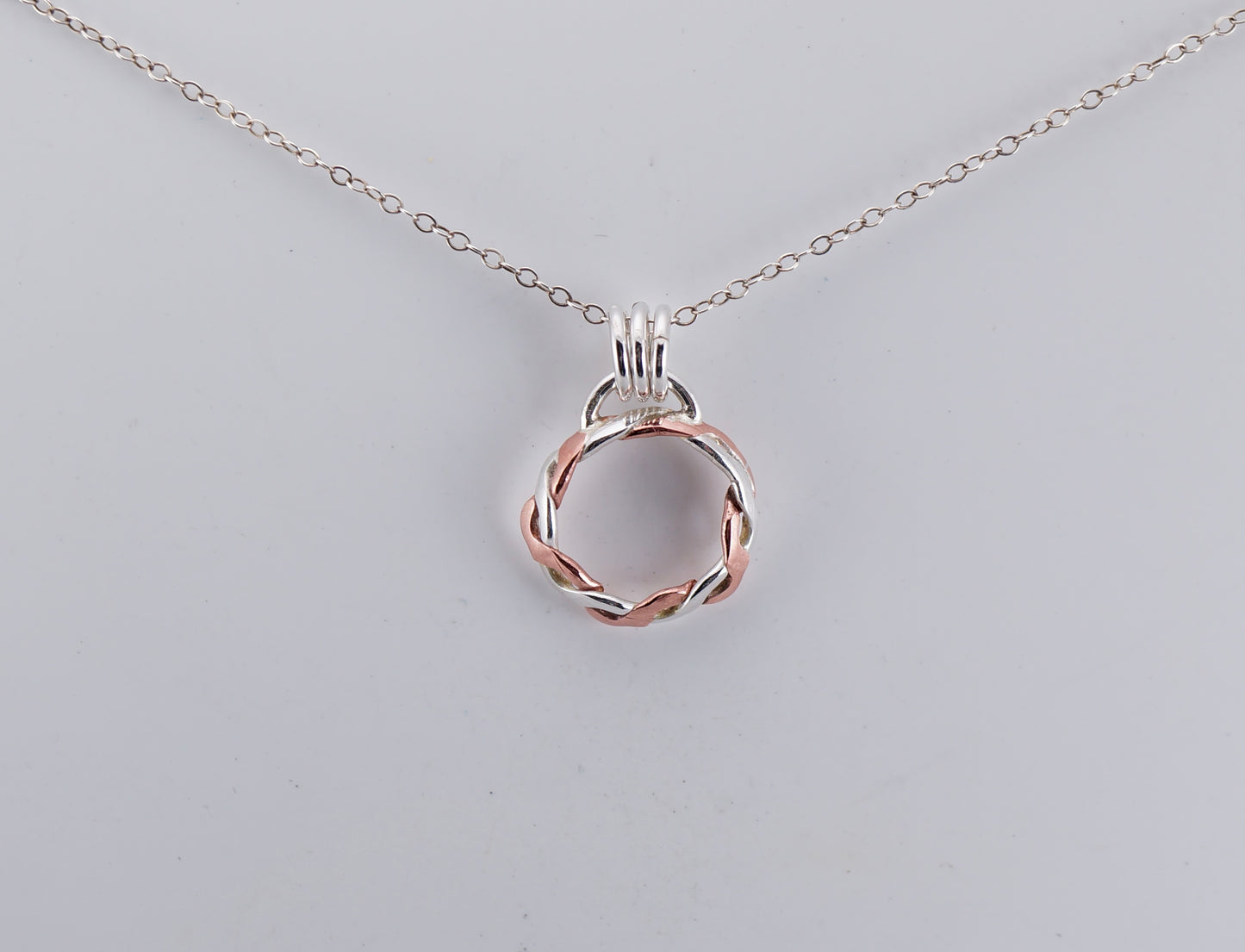 Sterling Silver and Copper Necklace - Handcrafted - Montana Metalsmith