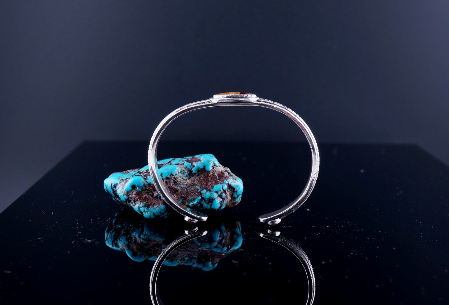 Montana Agate Sterling Silver Cuff Bracelet | Handcrafted Western Statement | One of a Kind Artisan Jewelry