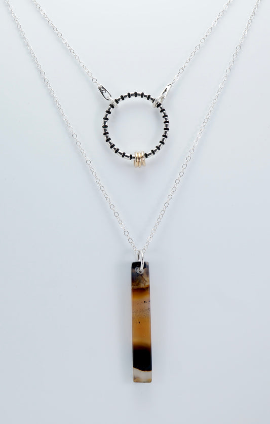 Montana Agate Layered Necklace