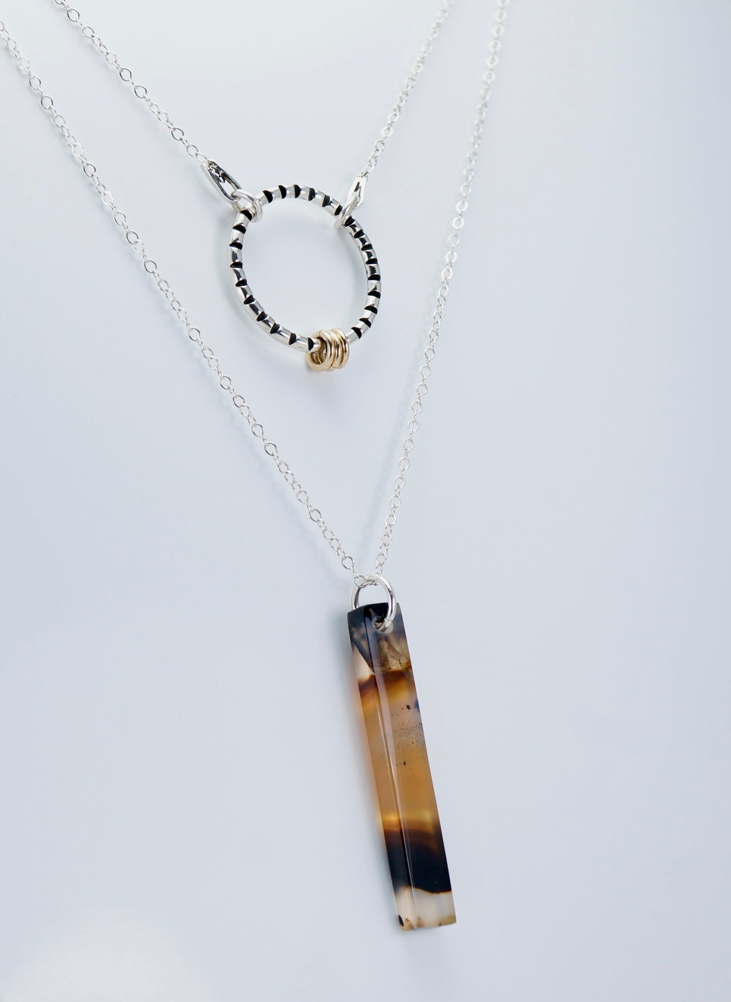 Montana Agate Layered Necklace