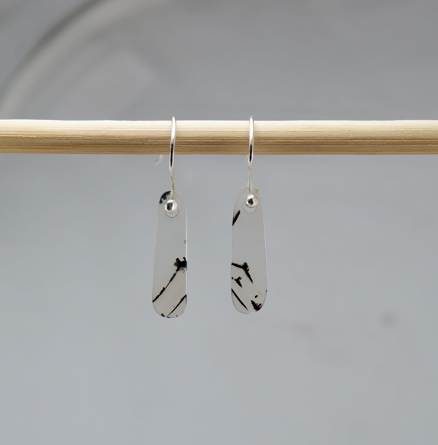 Montana Agate and Sterling Silver Earrings