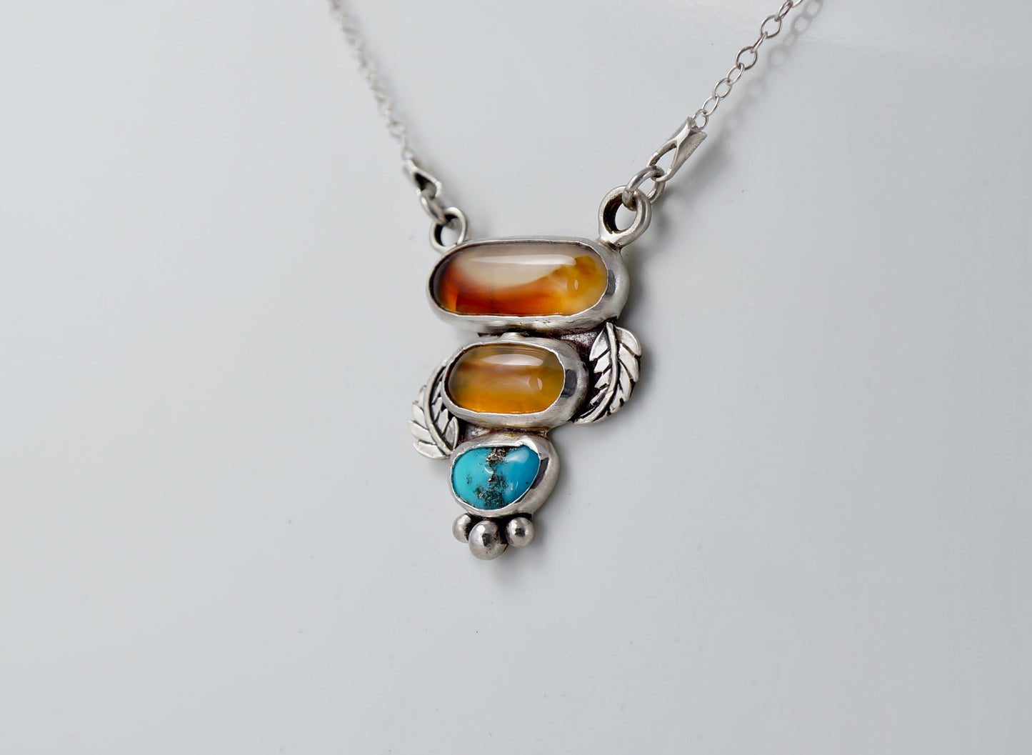 Montana Agate - Turquoise Necklace