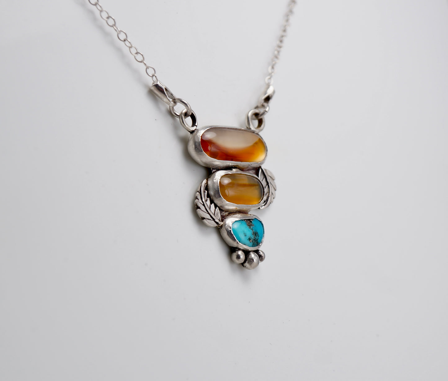 Montana Agate - Turquoise Necklace