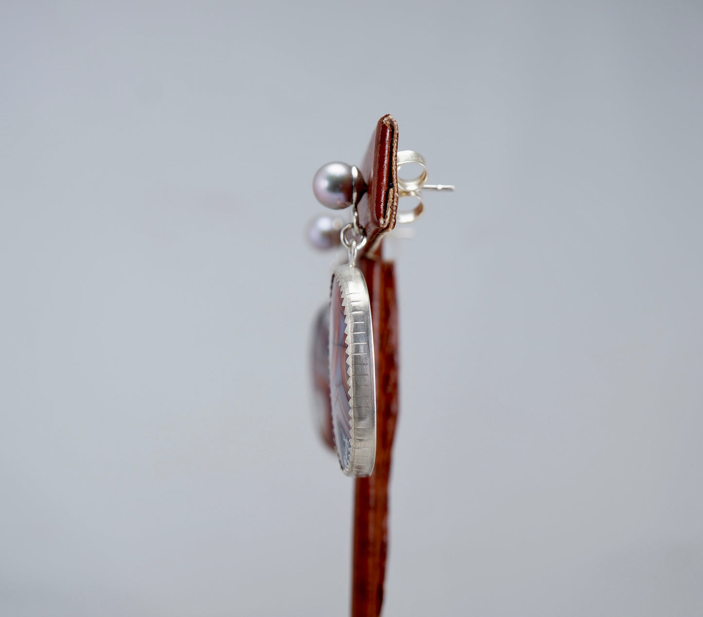 Rincon Lace Agate w/ freshwater cultured Pearls