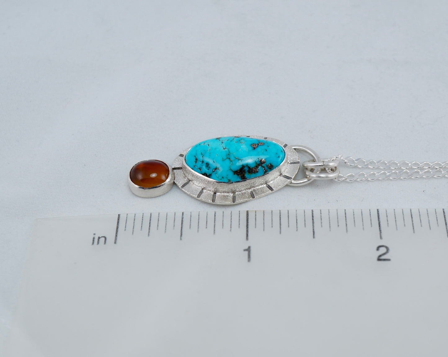 Turquoise and Montana Agate Necklace