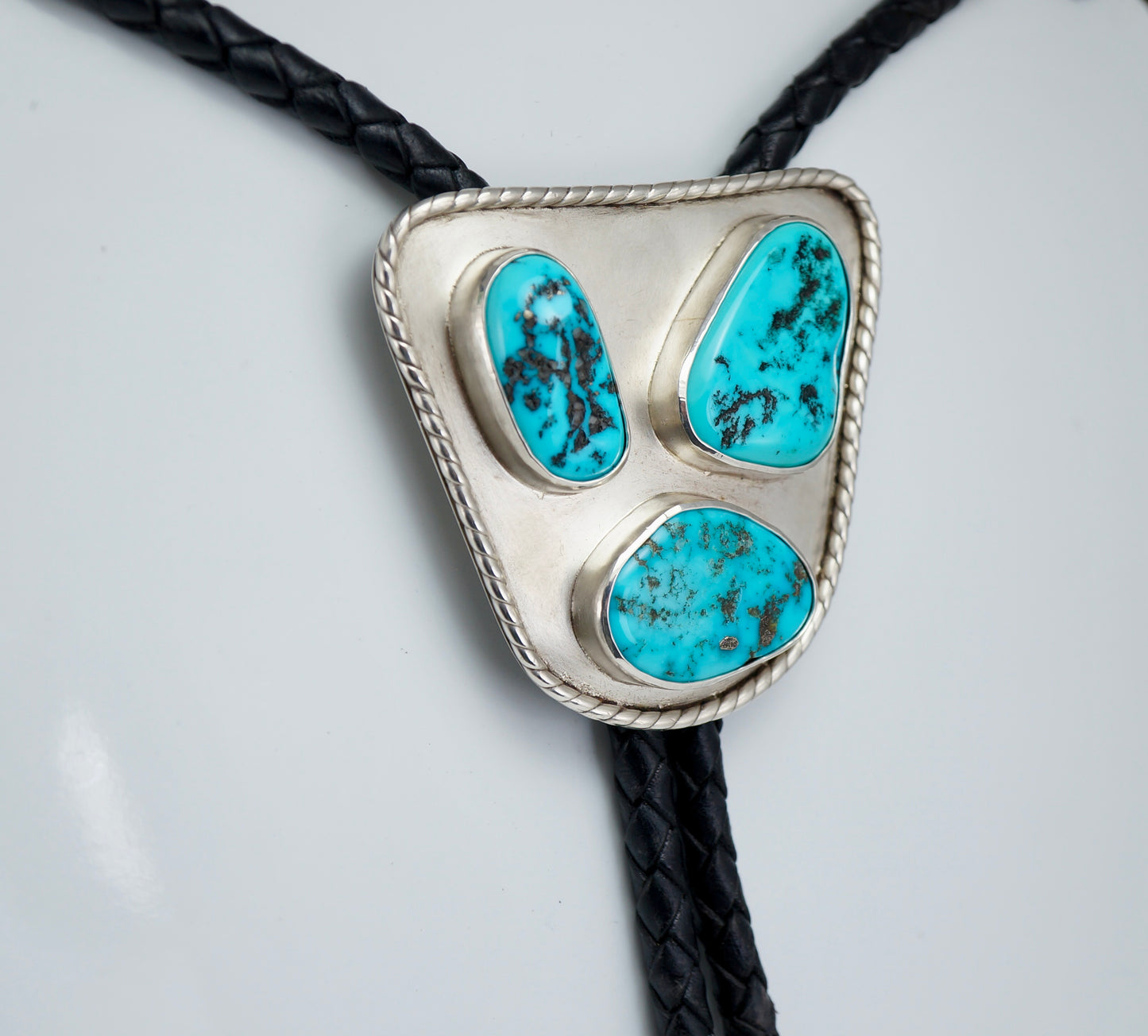 Bolo Tie w/ Big and Bold Authentic Turquoise