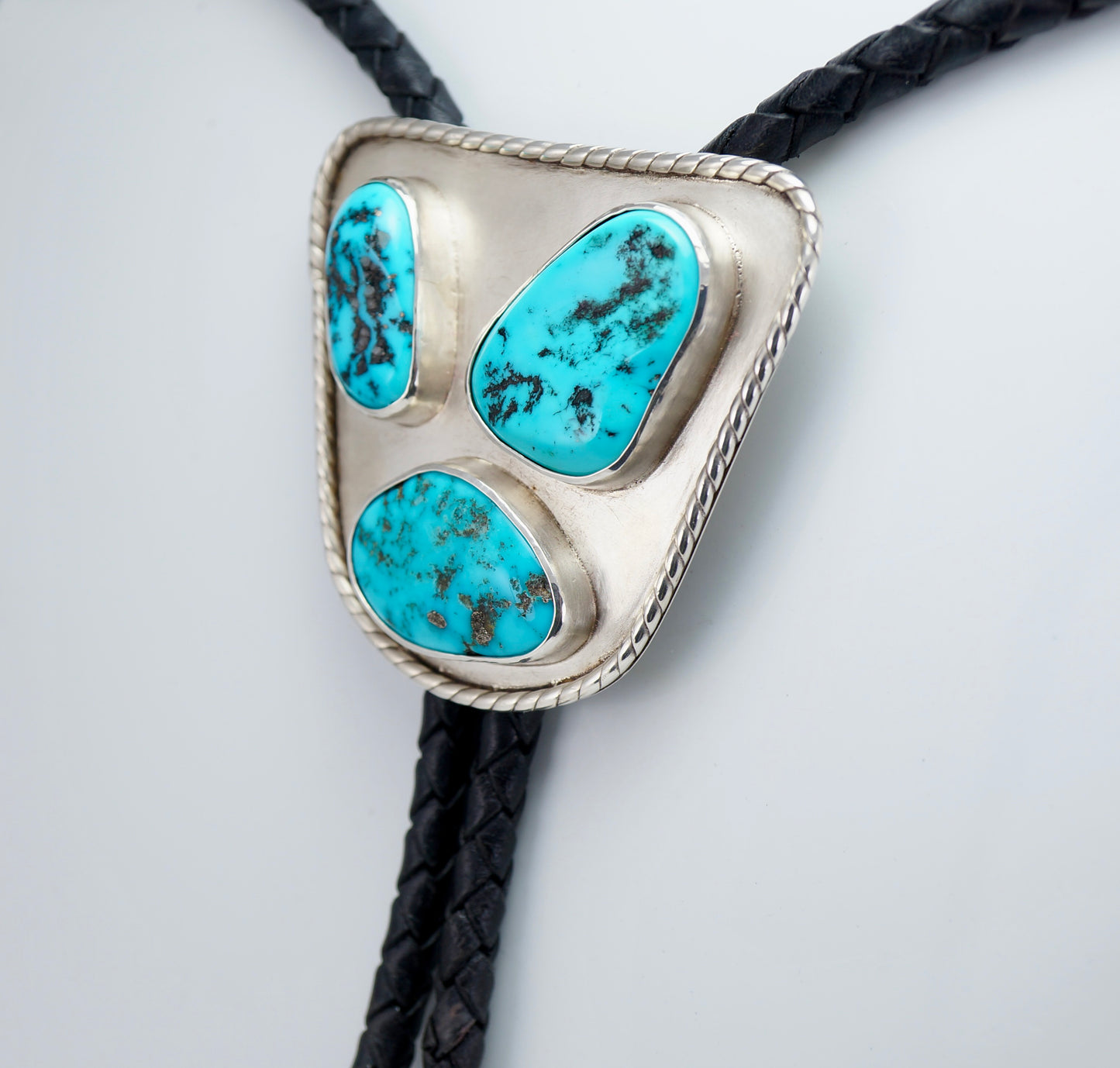 Bolo Tie w/ Big and Bold Authentic Turquoise