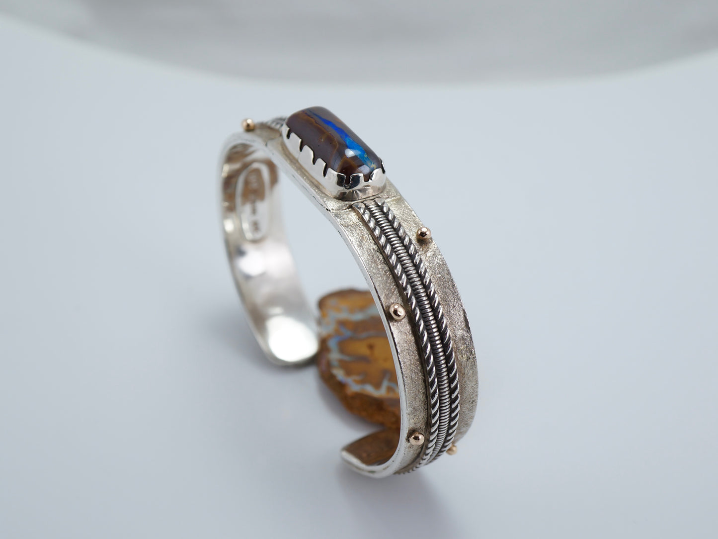 Bracelet - 14k Gold, Sterling Silver & Koroit Opal