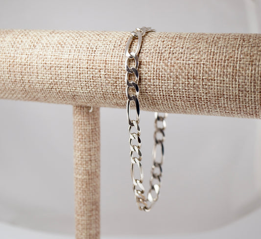 Italian Sterling Silver Curb Chain Bracelet