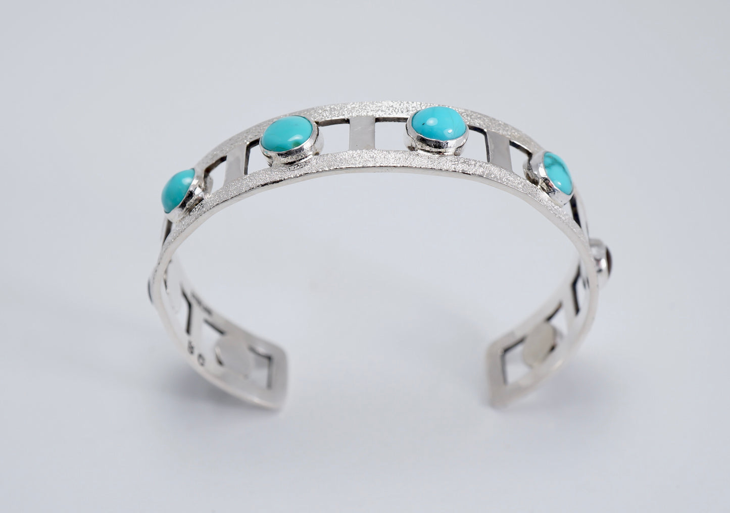 Turquoise-Montana Agate Sterling Silver Bracelet