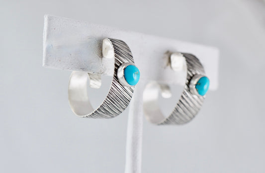 Turquoise Hoop Earrings