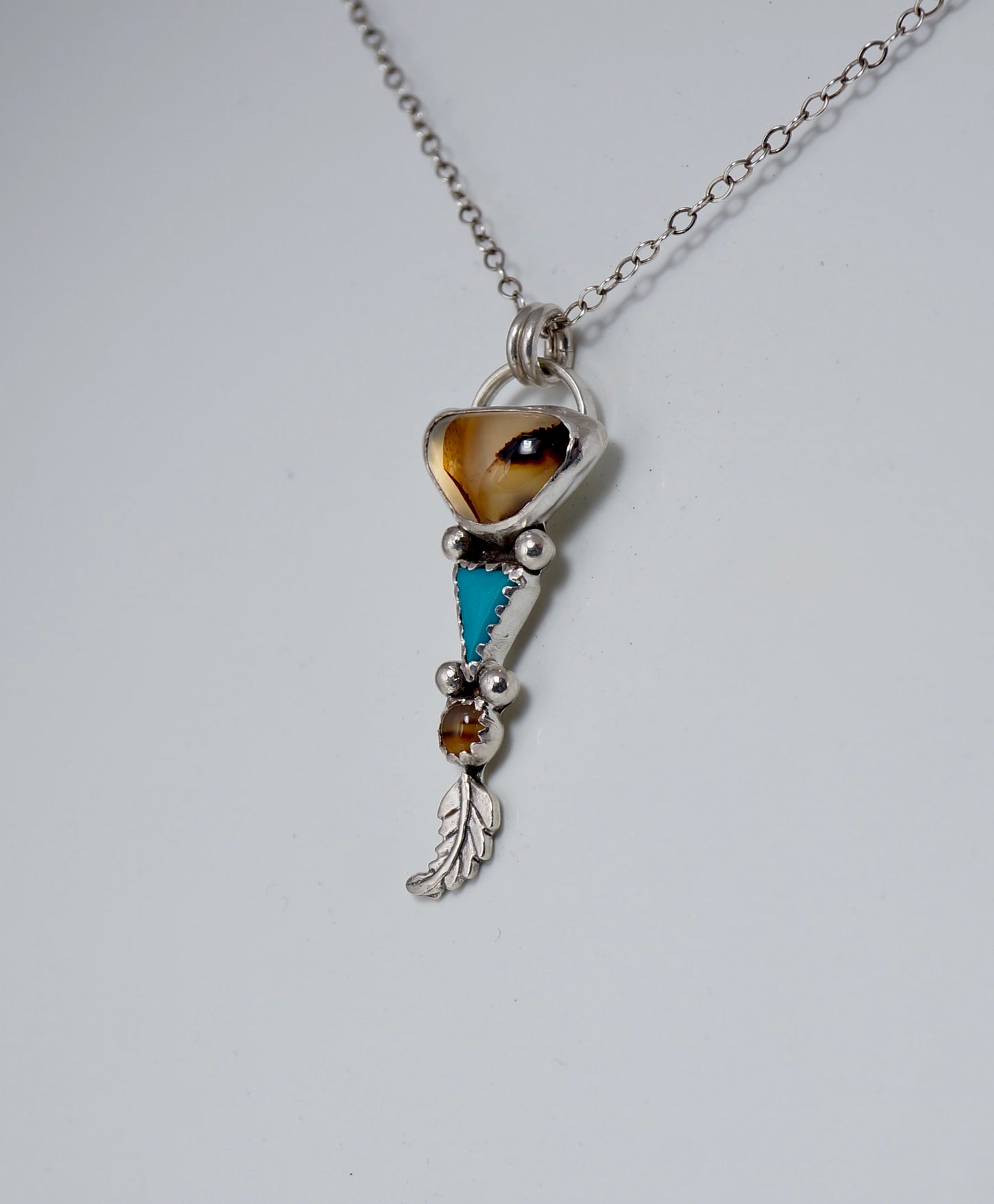 Montana Agate-Turquoise Necklace