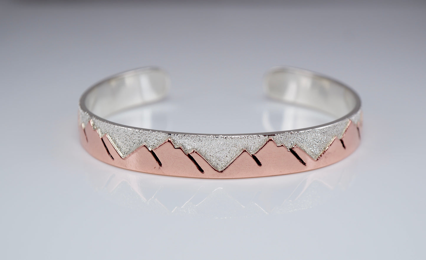 Sterling Silver and Copper Cuff Bracelet