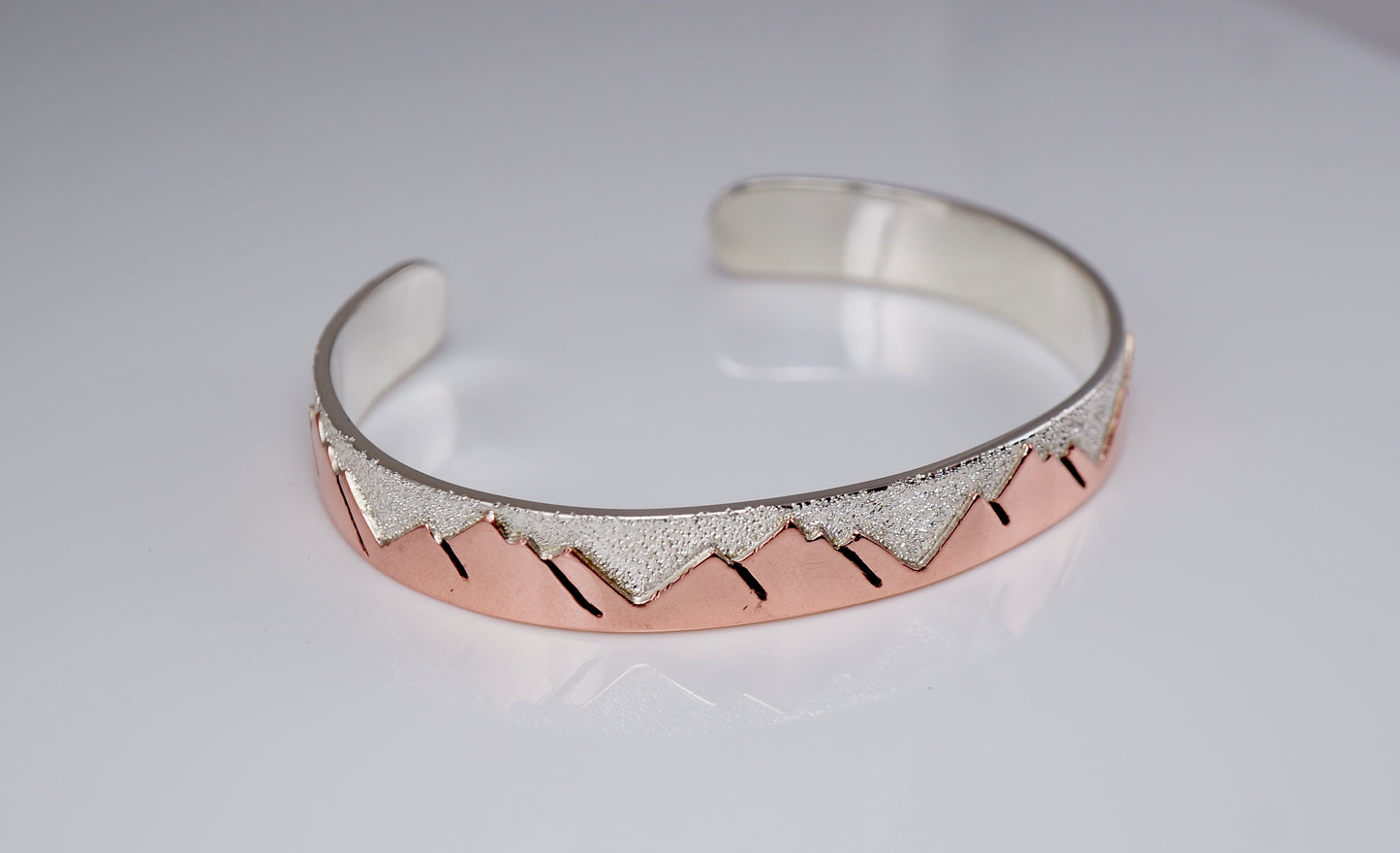 Sterling Silver and Copper Cuff Bracelet