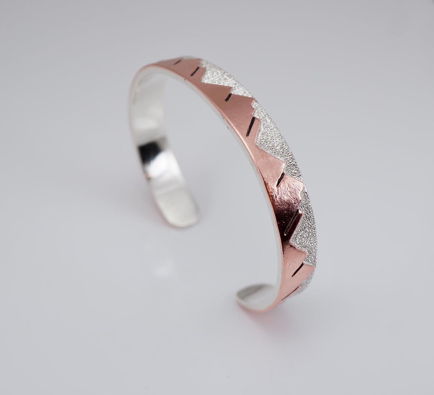 Sterling Silver and Copper Cuff Bracelet