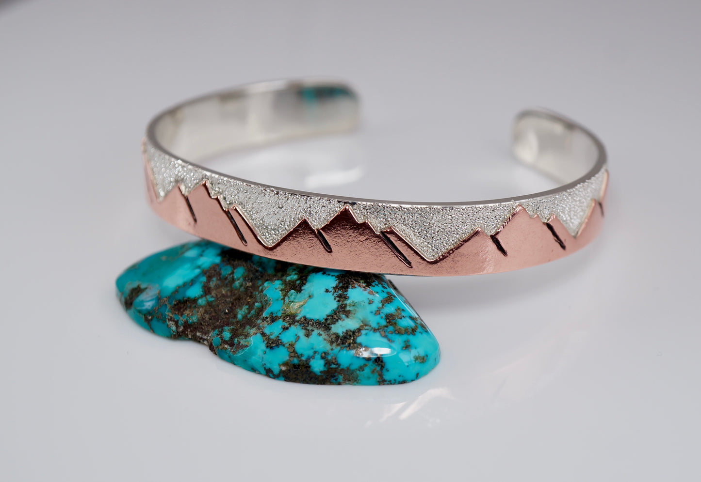 Sterling Silver and Copper Cuff Bracelet