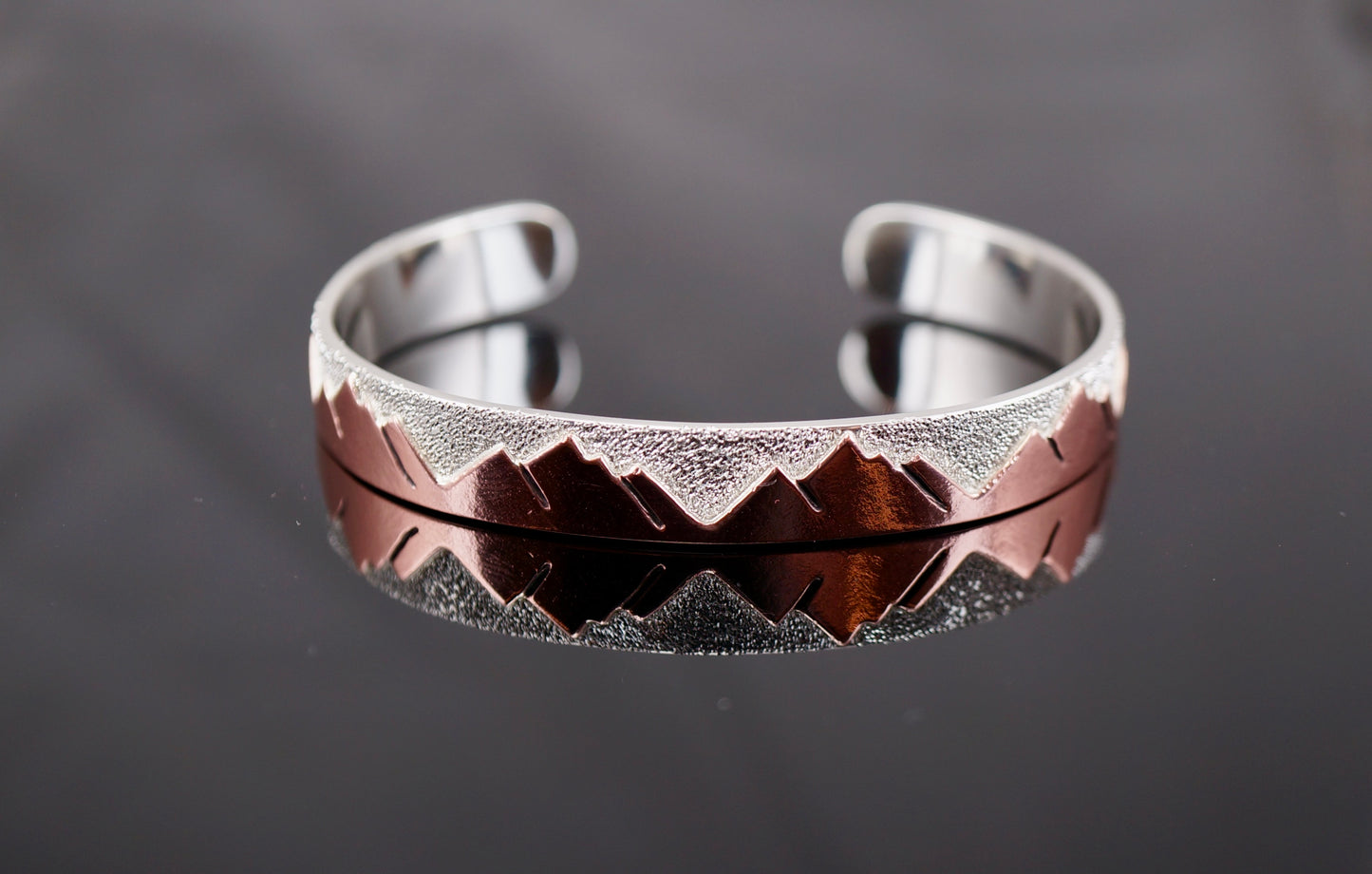 Sterling Silver and Copper Cuff Bracelet