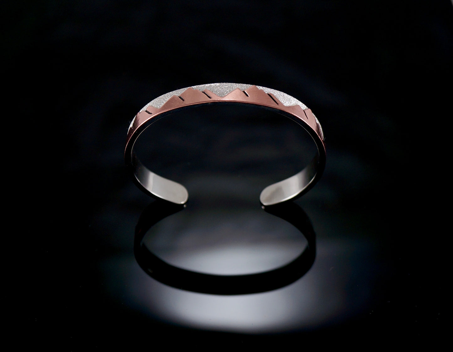 Sterling Silver and Copper Cuff Bracelet