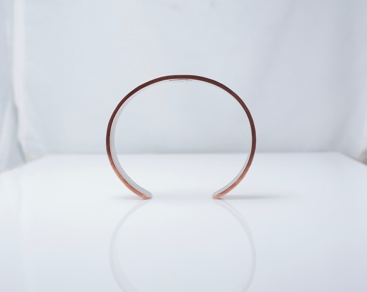 Sterling Silver and Copper Cuff – Handcrafted Western Bracelet