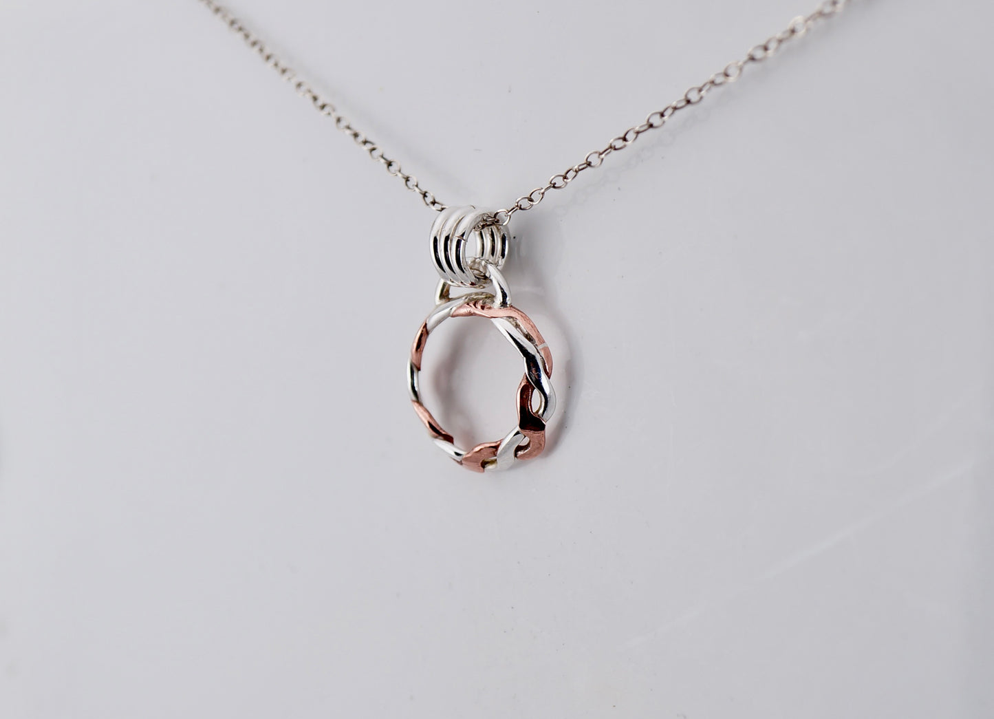 Sterling Silver and Copper Necklace - Handcrafted - Montana Metalsmith