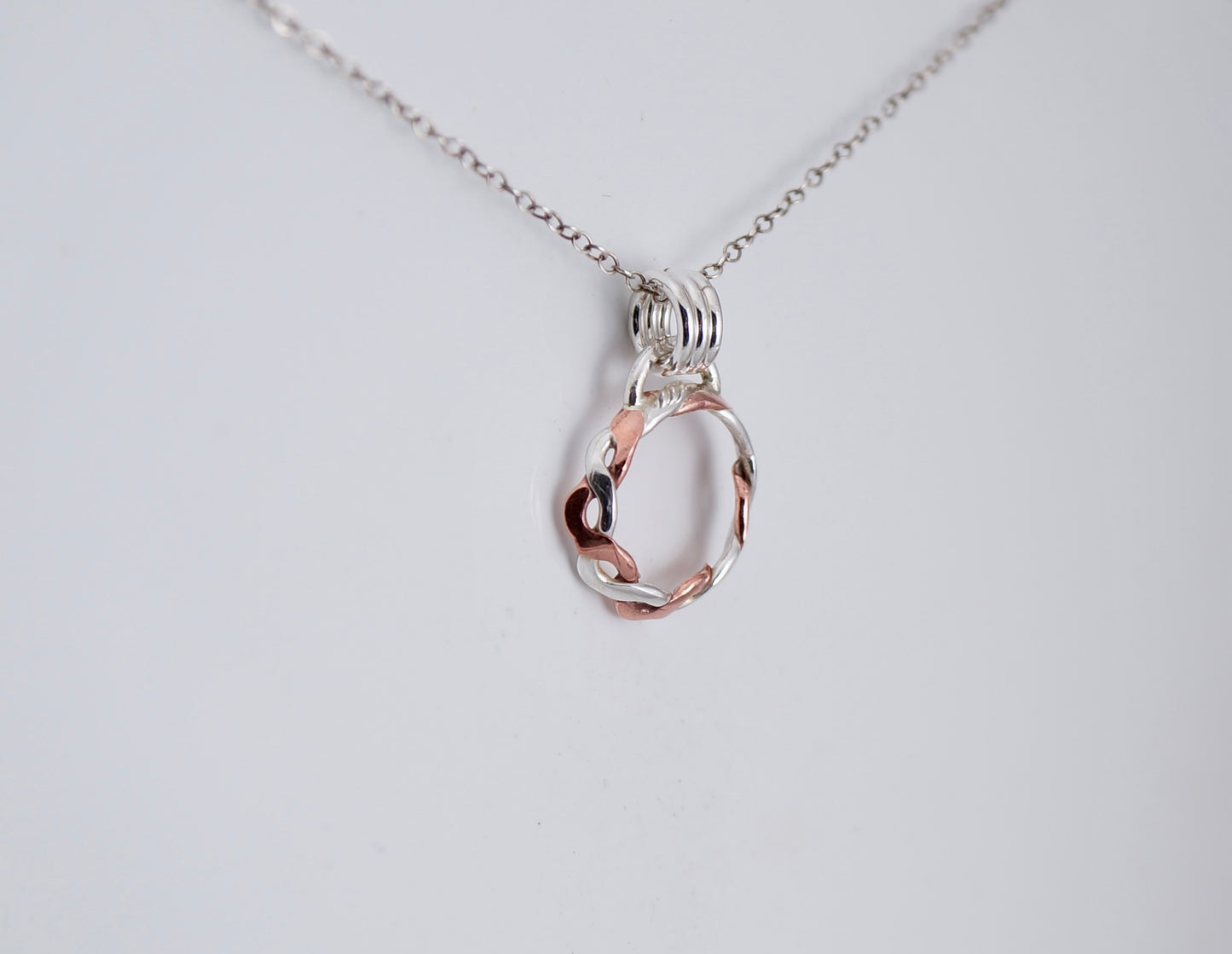 Sterling Silver and Copper Necklace - Handcrafted - Montana Metalsmith