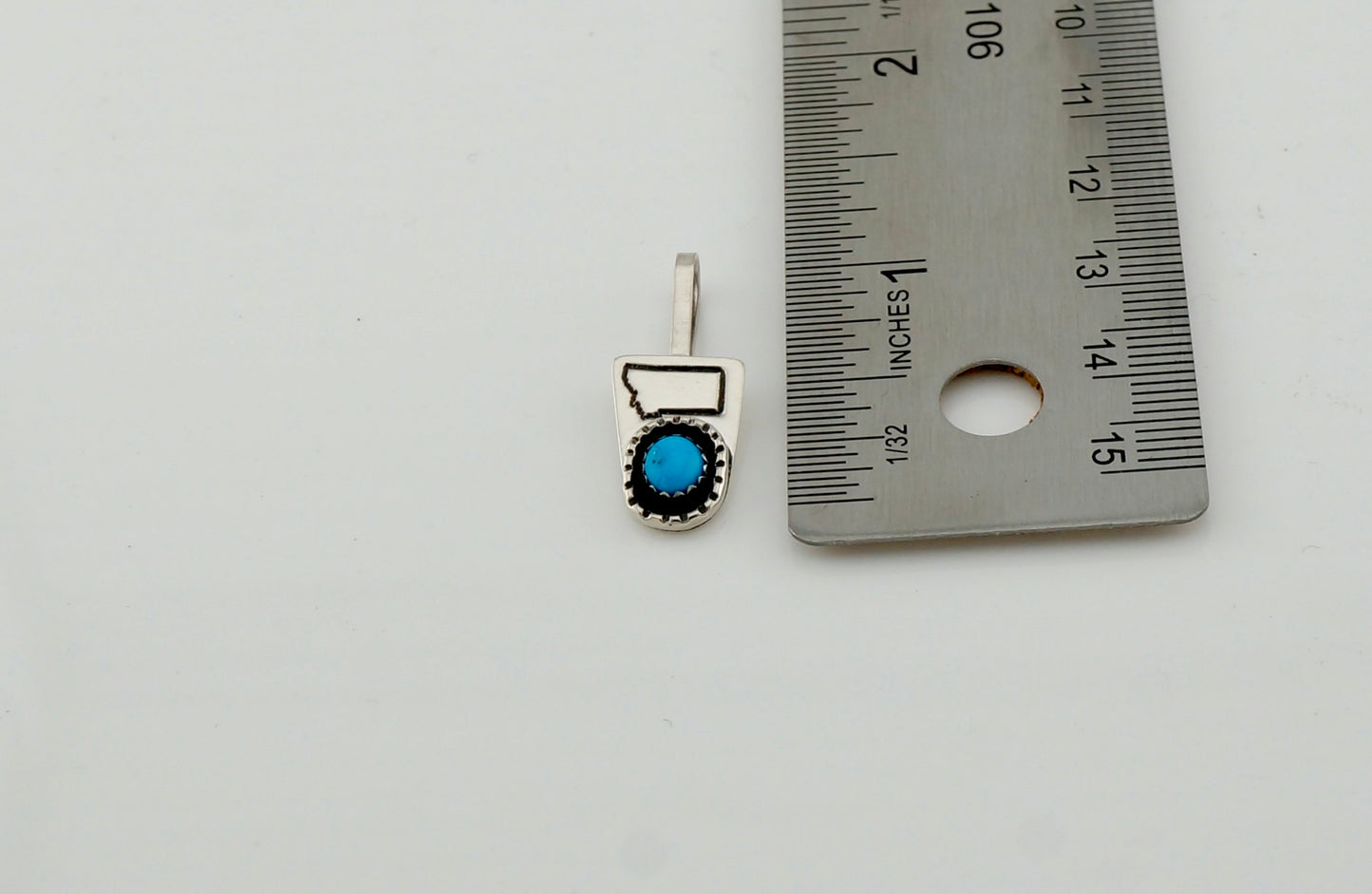 Handcrafted Sterling Silver and Turquoise Pendant Necklace – One of a Kind