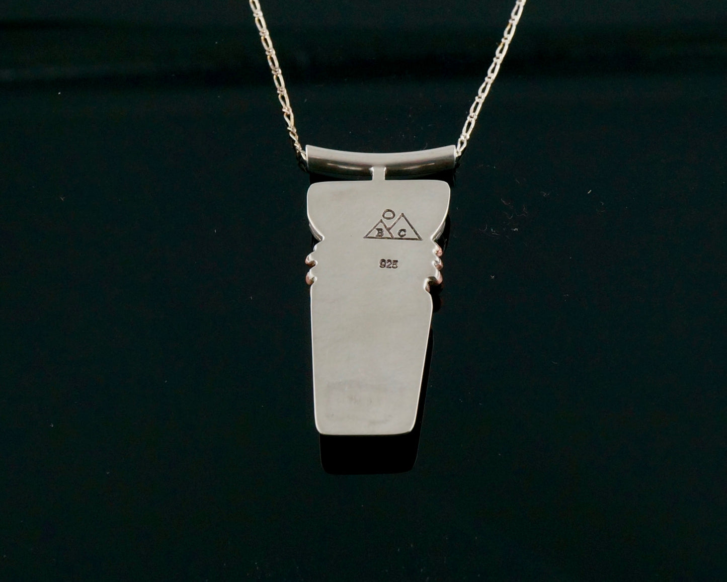 Handcrafted Sterling Silver & Turquoise Pendant Necklace – One of a Kind