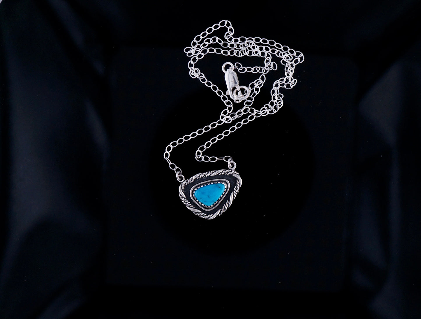 Handcrafted Turquoise and Sterling Silver Necklace