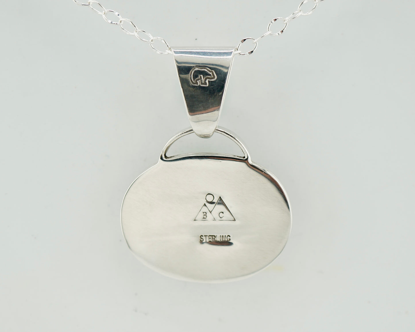Handcrafted Genuine Turquoise Sterling Silver Necklace, OOAK Western Pendant, Artisan Silversmith Jewelry
