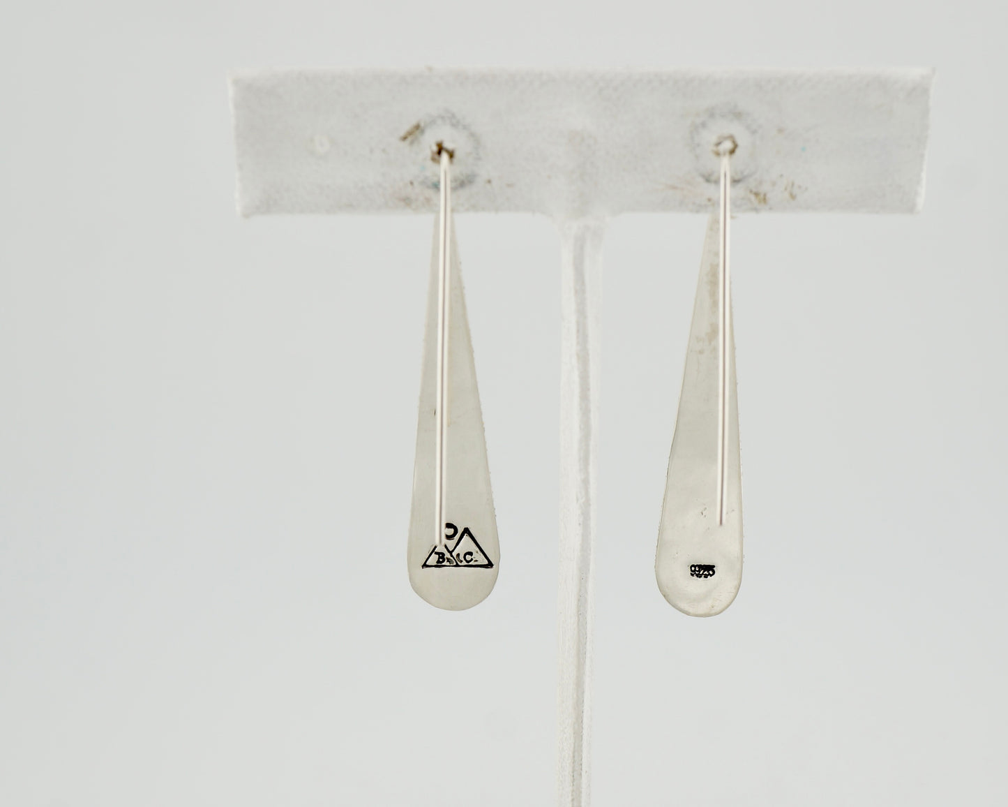 One of a Kind Sterling Silver CZ Drop Earrings, Ruby Red and White, Modern Western Jewelry
