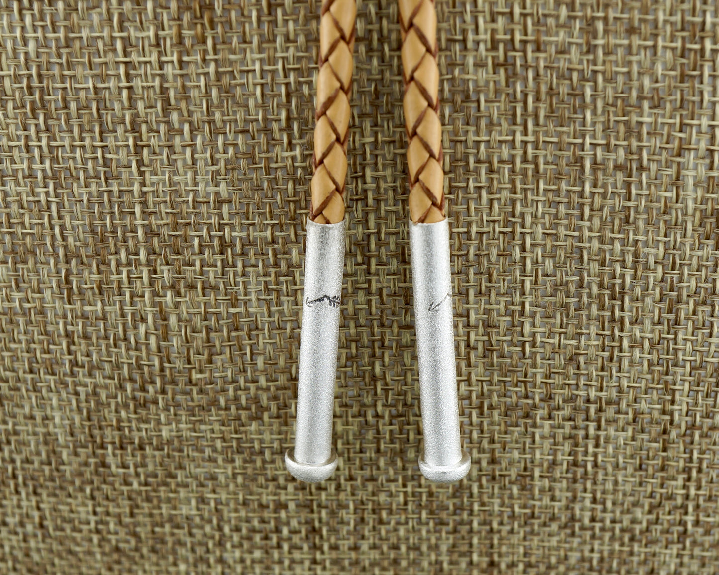 Genuine Turquoise Bolo Tie in Sterling Silver, One-of-a-Kind Handcrafted Modern Western Jewelry